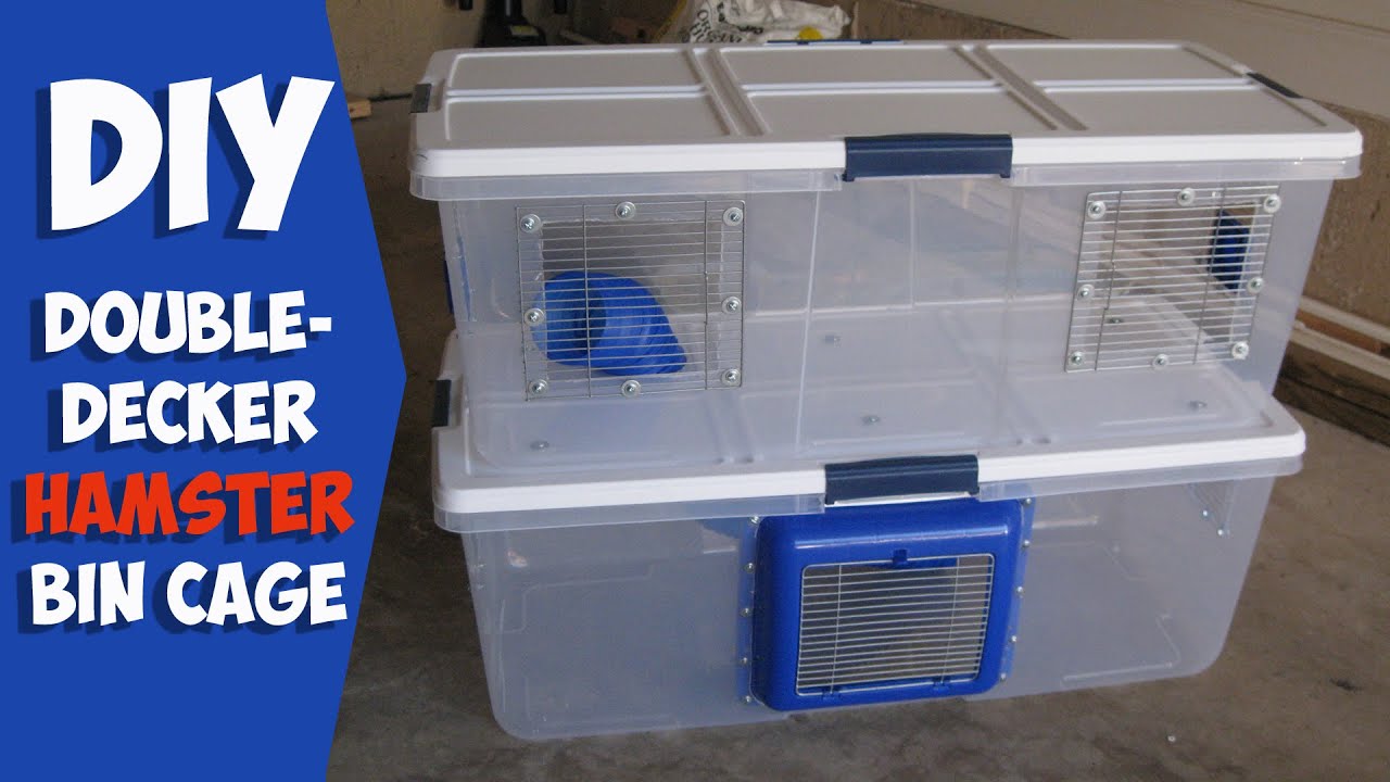 Homemade Double Decker Hamster Cage by HAMMY TIME