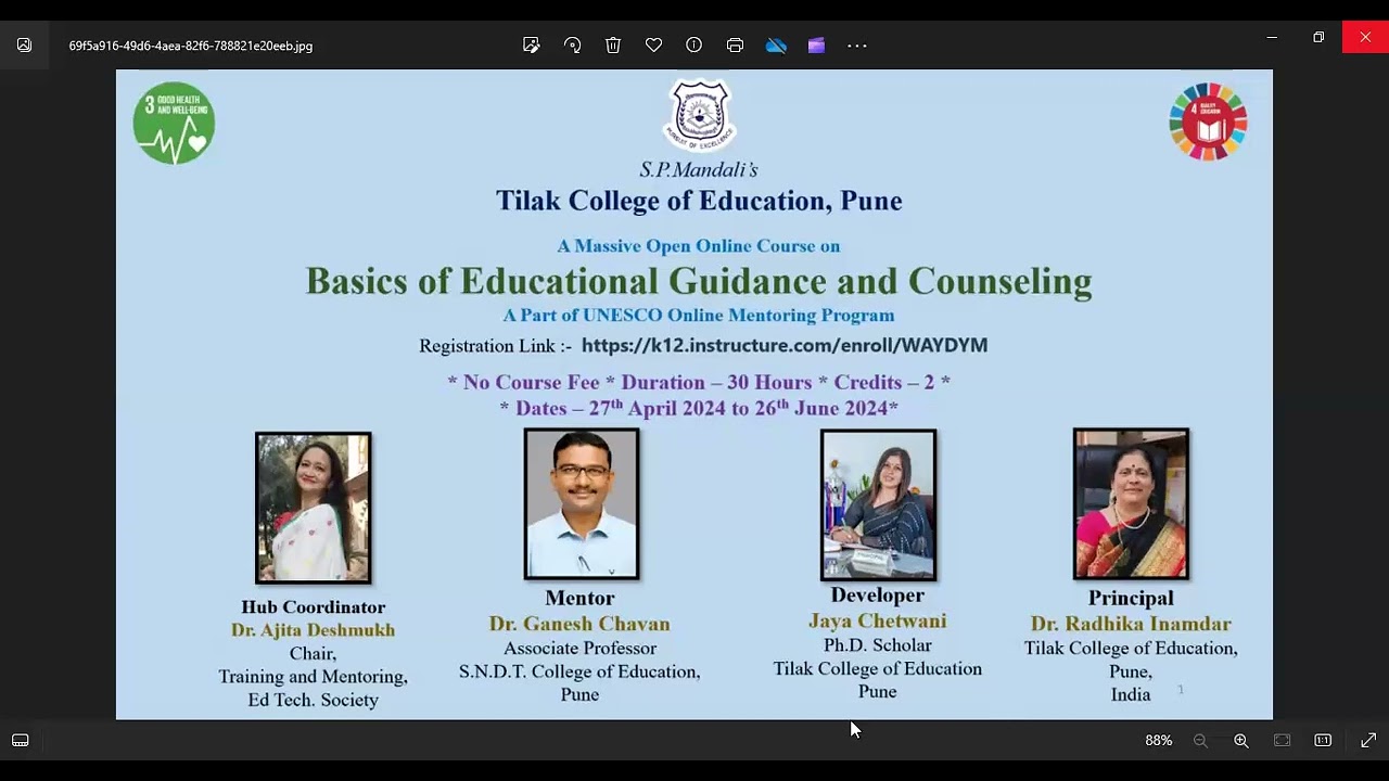 Introduction to Basics of Educational Guidance and Counselling Course