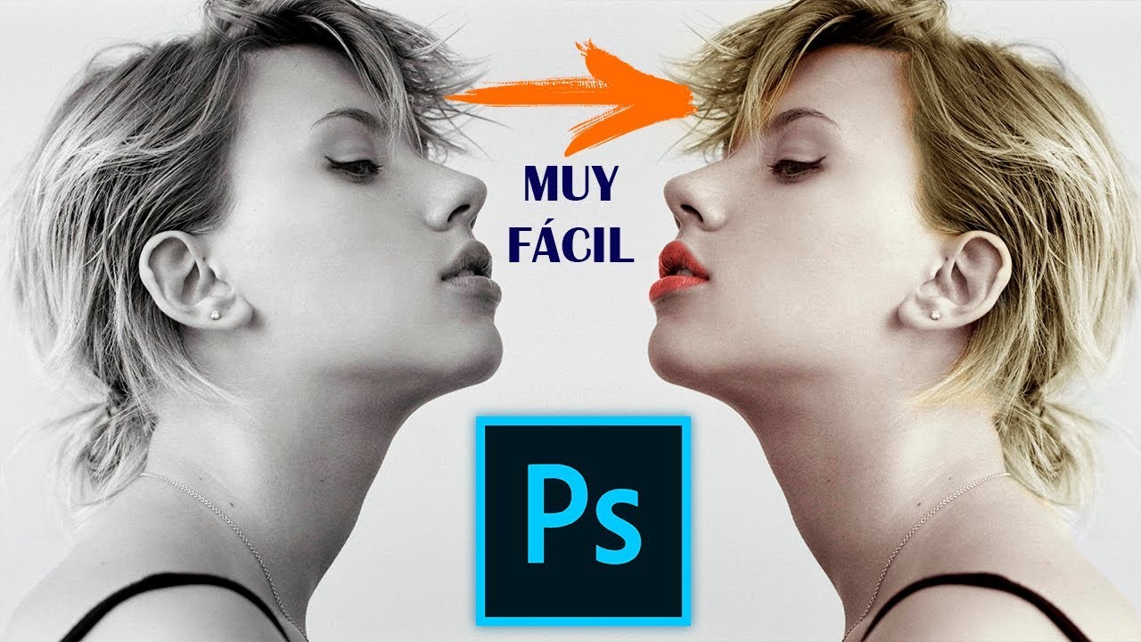 Como COLOREAR una FOTO de BLANCO Y NEGRO - TUTORIAL PHOTOSHOP #5