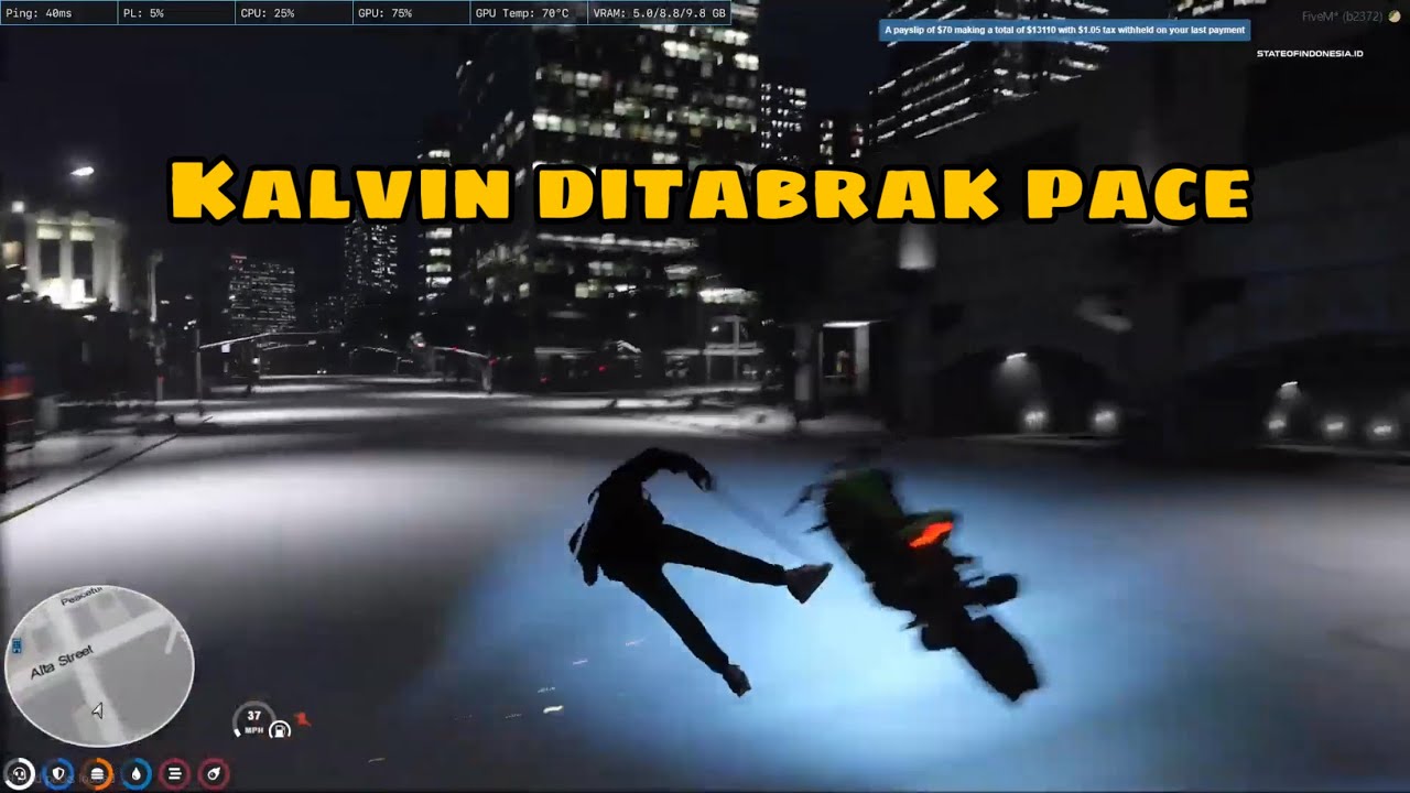 Kalvin Ditabrak Pace Hingga Mental Jauh#gtarp #clipgta5 #gta5 #clipsoifw #soifw #soi