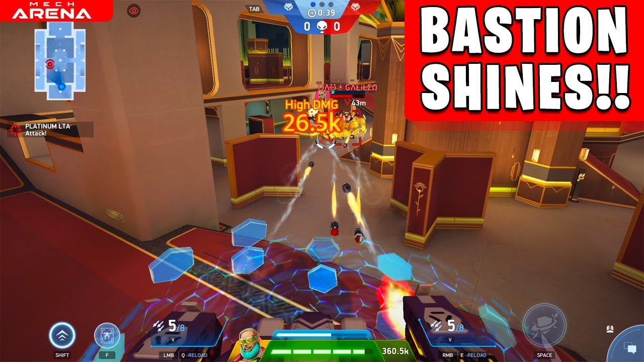 BASTION Saves the Day | INTENSE 1v1 Customs Against @Galileo Gaming | Mech Arena