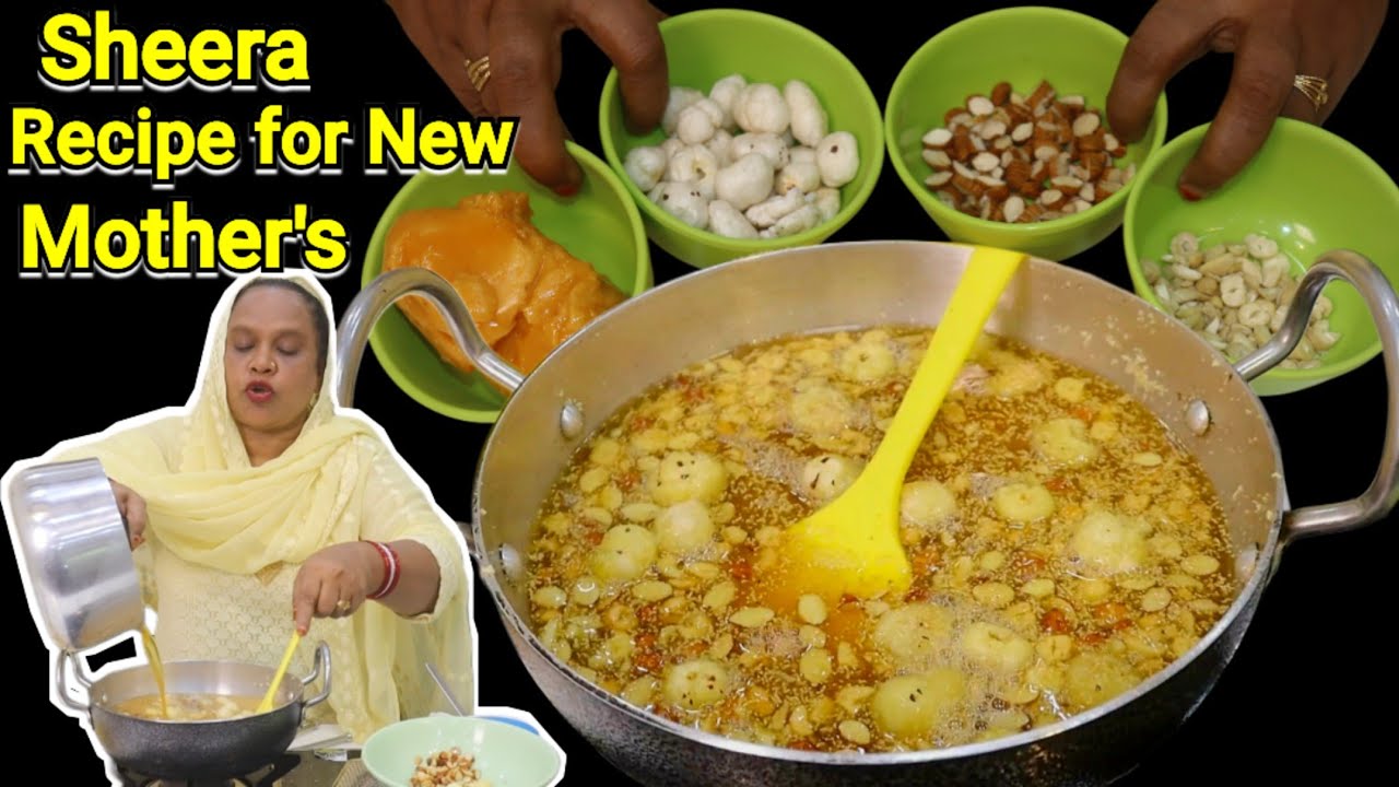 Sheera Recipe For New Mother's | Healthy Sheera Recipe | Mahera Ki Ammi Ke Liye😂
