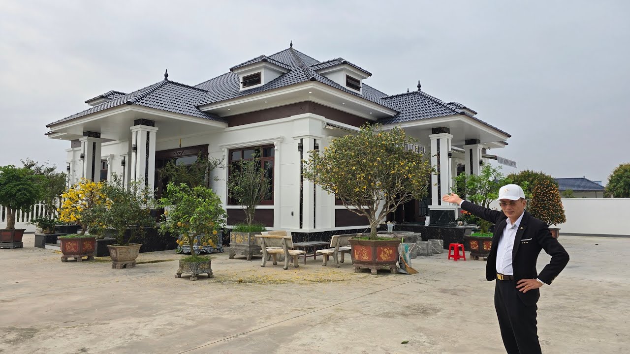 Biệt thự nhà vườn mái nhật 4 phòng ngủ Kiến Xương Thái Bình