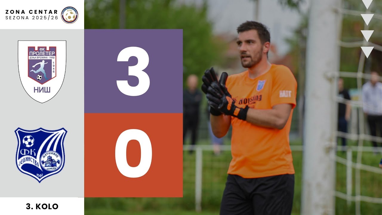 FK Proleter DV 3-0 FK Jedinstvo | Golovi i &Scaron;anse | Zona Centar 2025/26