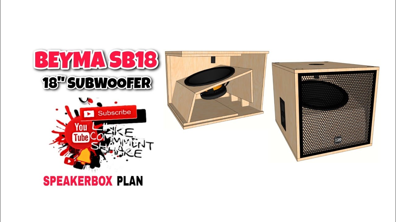 BEYMA SB18 18 INCH SUB | 33 - 200HZ 138DB MAX | FULL PLAN