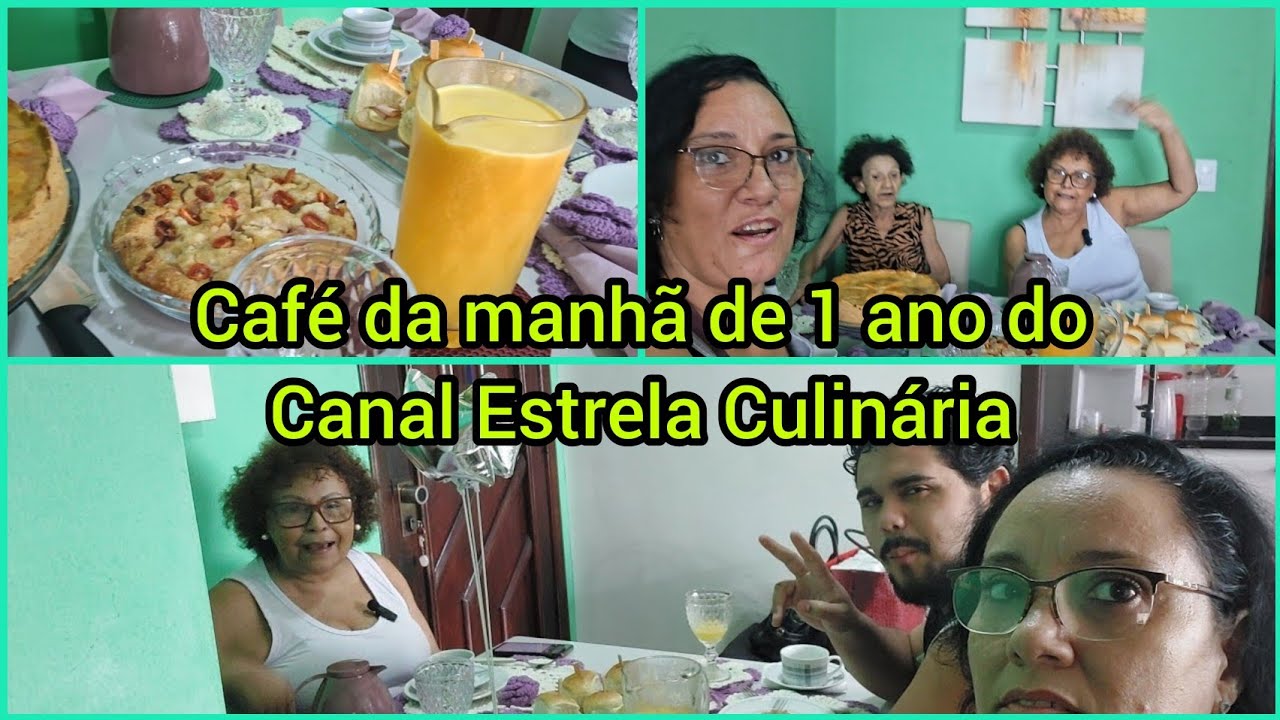 Café da manhã na Rozane 1 ano de Canal
