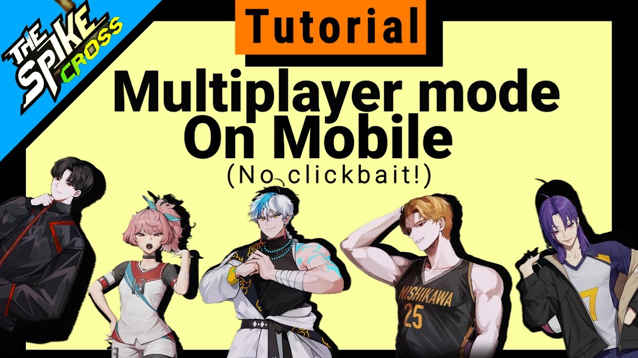 How to Play Multiplayer mode on Mobile?(without Controller/Gamepad) - The Spike Cross Volleyball