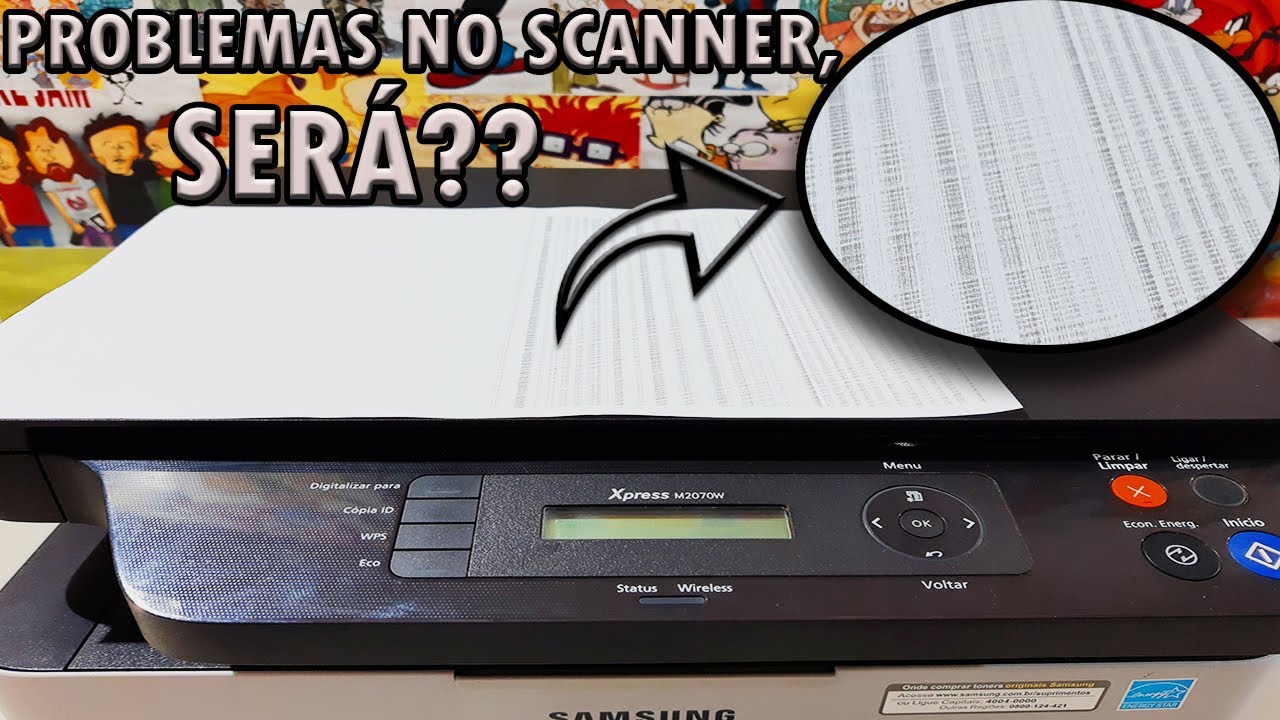 Samsung SL-M2070W com falhas nas cópias/digitalizações