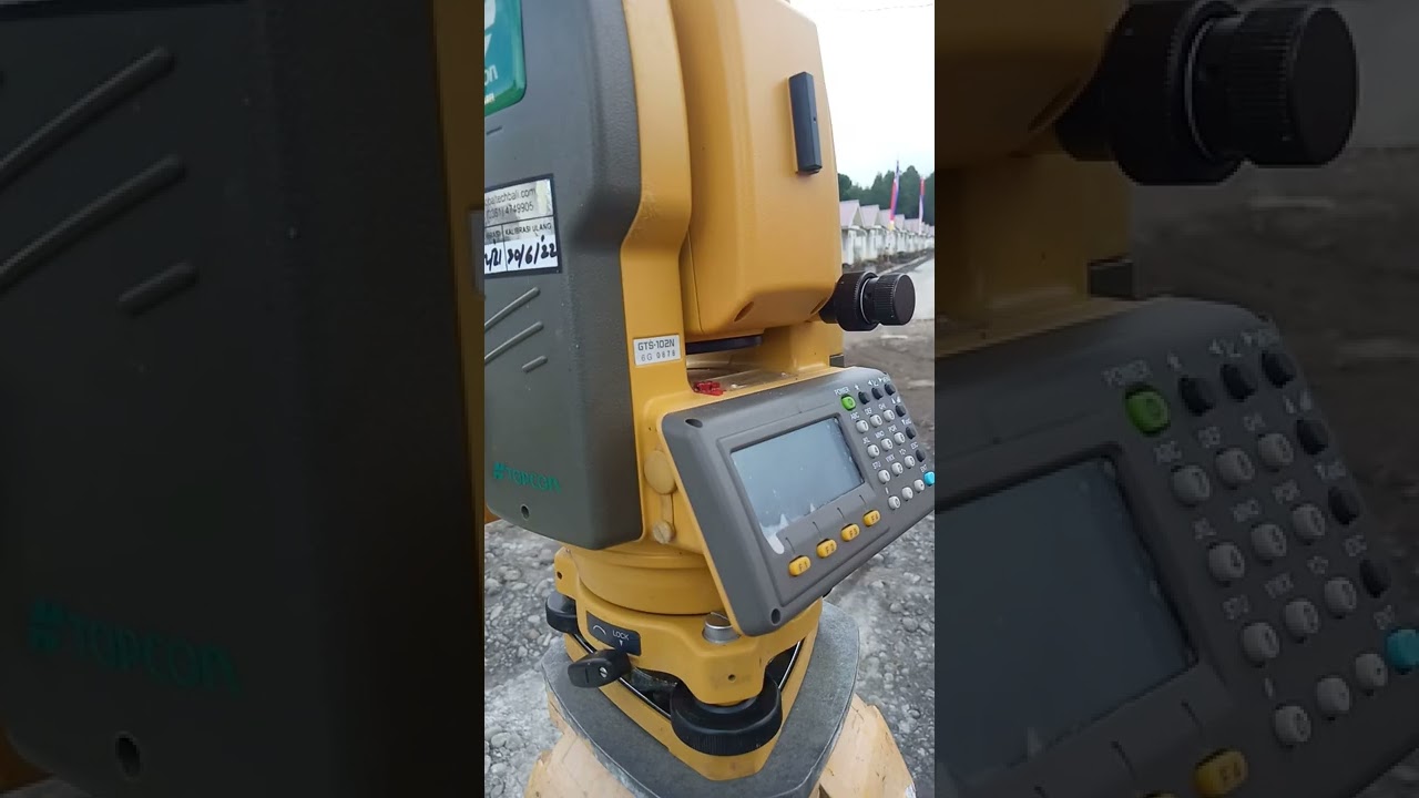 setting job pengukuran detail situasi ( total station Topcon GTS 102N )
