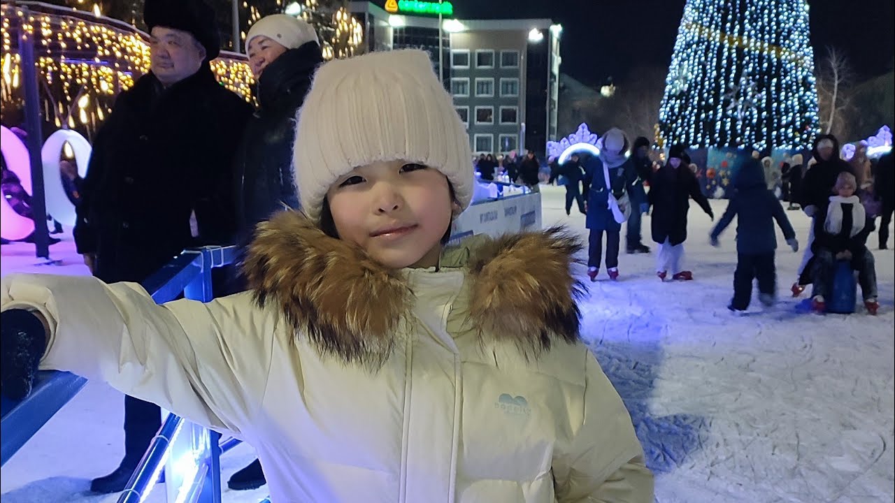 Главная площадь в Петропавловске в новом 2026 году 
