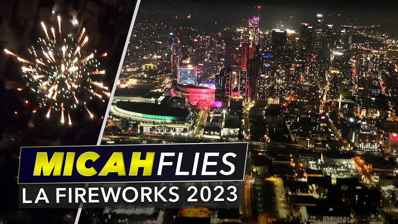 July 4th Fireworks 2023 | Los Angeles Helicopter Flyover