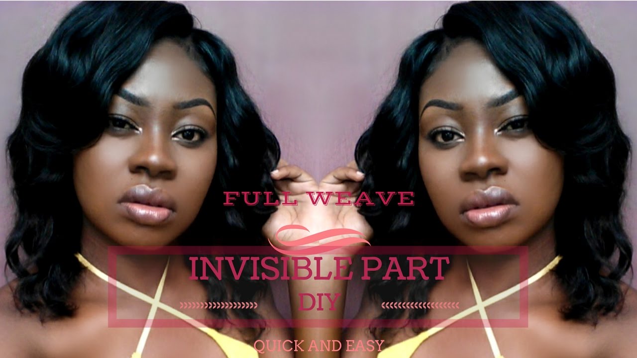 QUICK AND EASY FULL WEAVE SEW IN WITH AN INVISIBLE PART||BEAUTY FOREVER HAIR