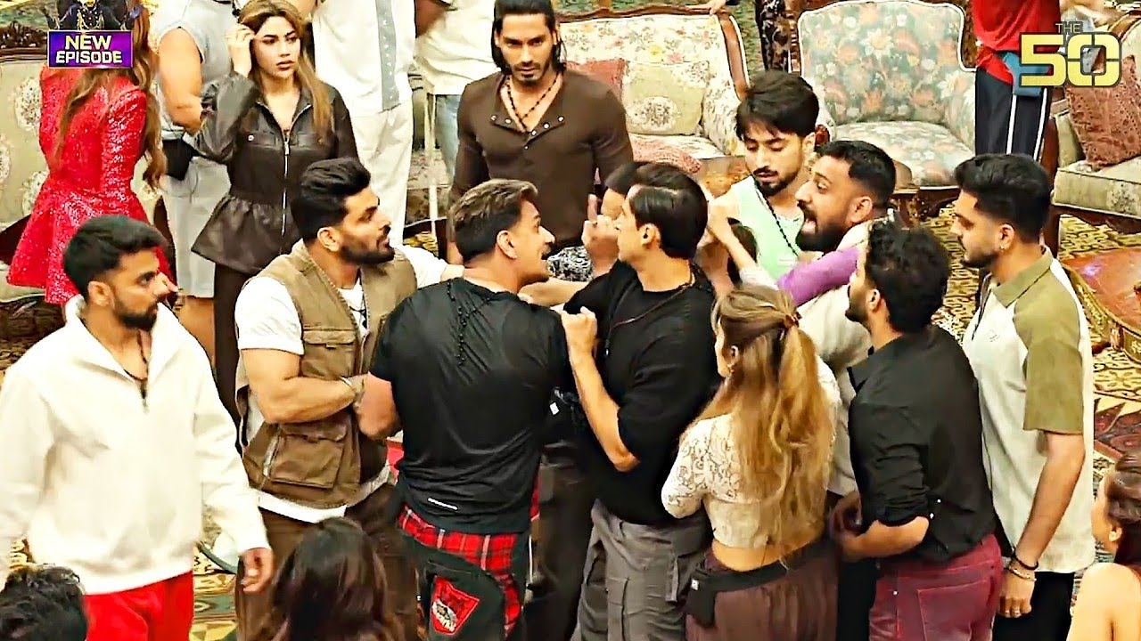The 50 live 15 feb| Big Drama |Rajat Dalal Prince Narula Arbaaz Patel Mr Faizu Elvish Yadav | Part 9