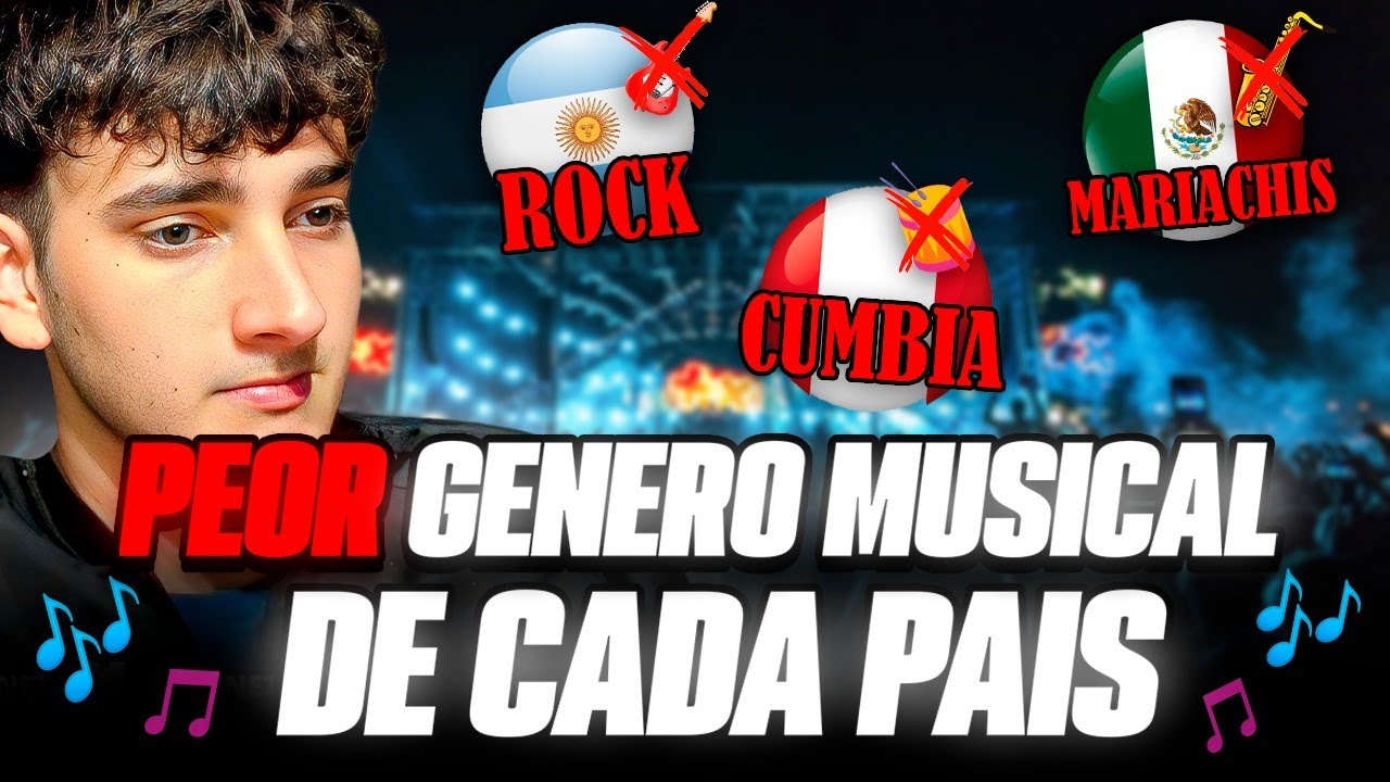 ¿CUAL ES EL PEOR GENERO MUSICAL DE CADA PAIS LATINOAMERICANO? OPINION Y REACCION