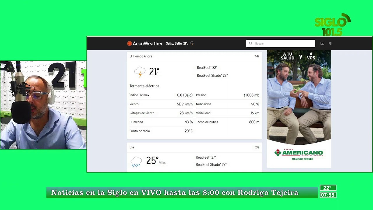 Noticias en la Siglo 12-12-26 - Radio Siglo 21 FM en VIVO - www.siglo21.uy - 101.5 FM