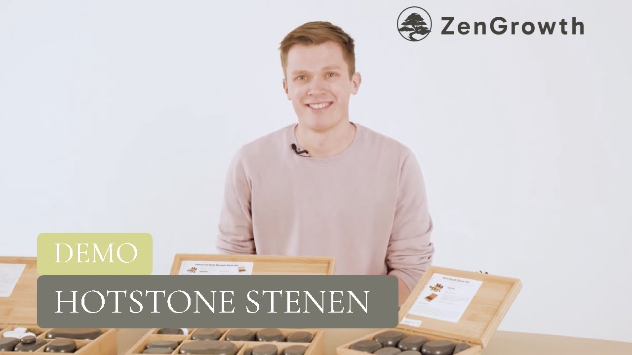 Hotstone Basalt stenen voor massages - Set van 22, 45 en 60 stuks