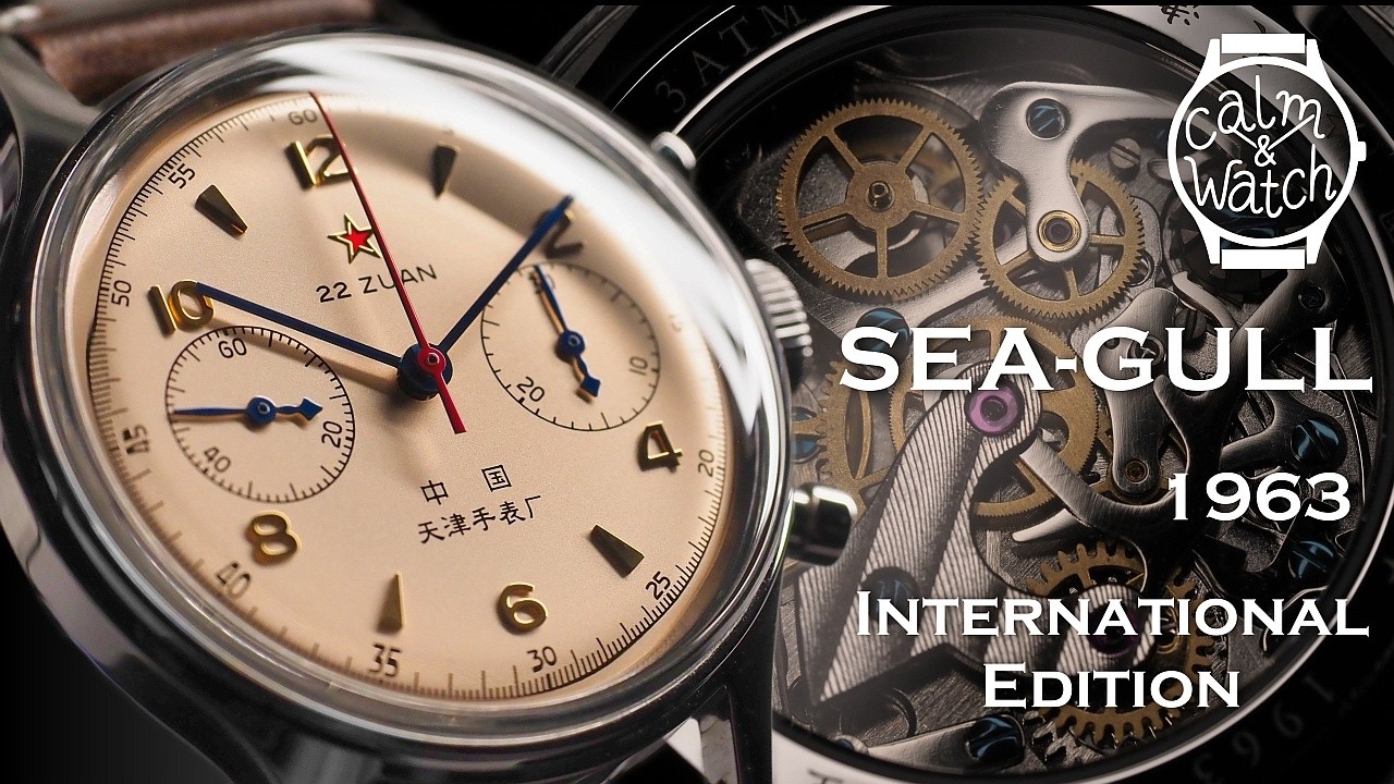 Seagull 1963 International Edition, The Legendary Mechanical Chronograph, 4K Video, Calm & Watch
