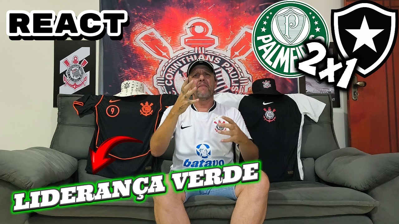 REACT Palmeiras 2x1 Botafogo - PALMEIRAS IMBATÍVEL NO ALLIANZ! SEGUE O LIDER!