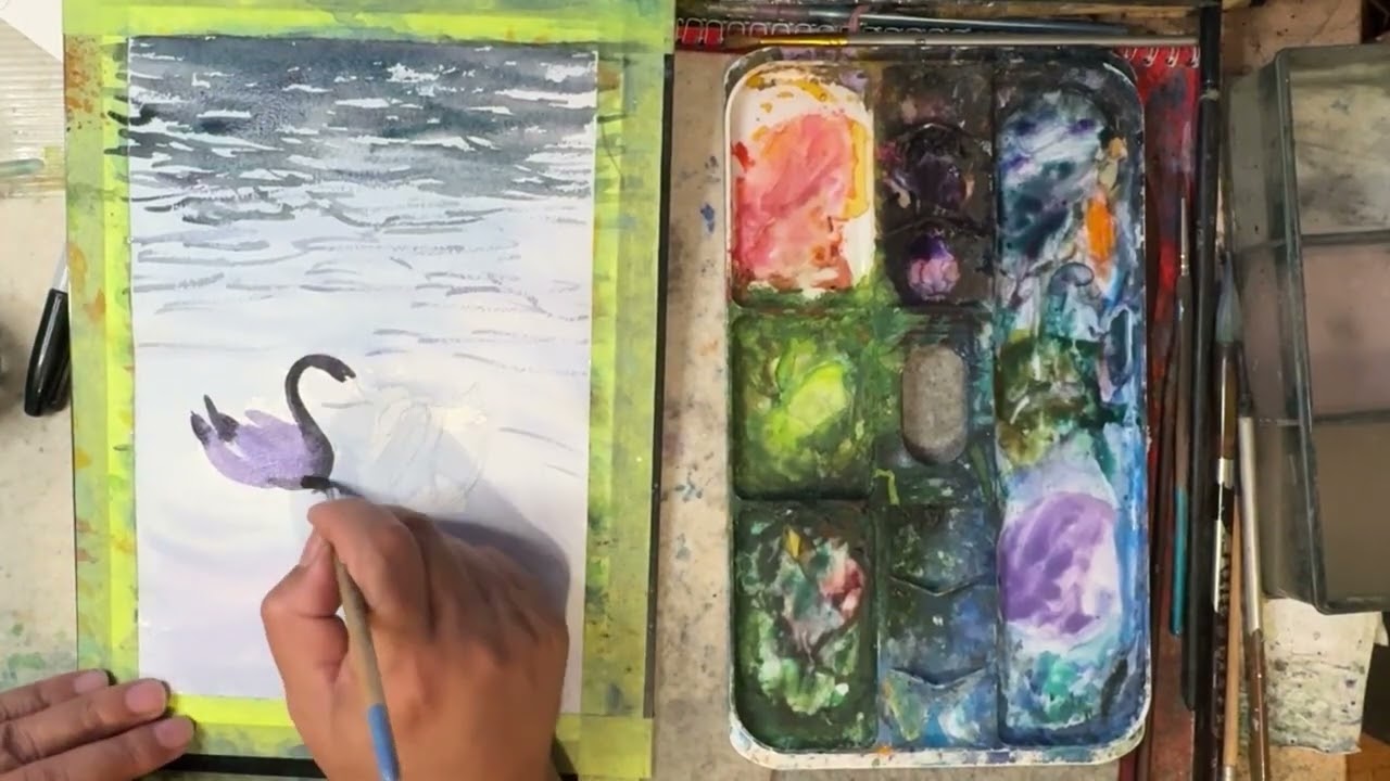 水彩 风景画 Watercolor Landscape 수채화 풍경 260122