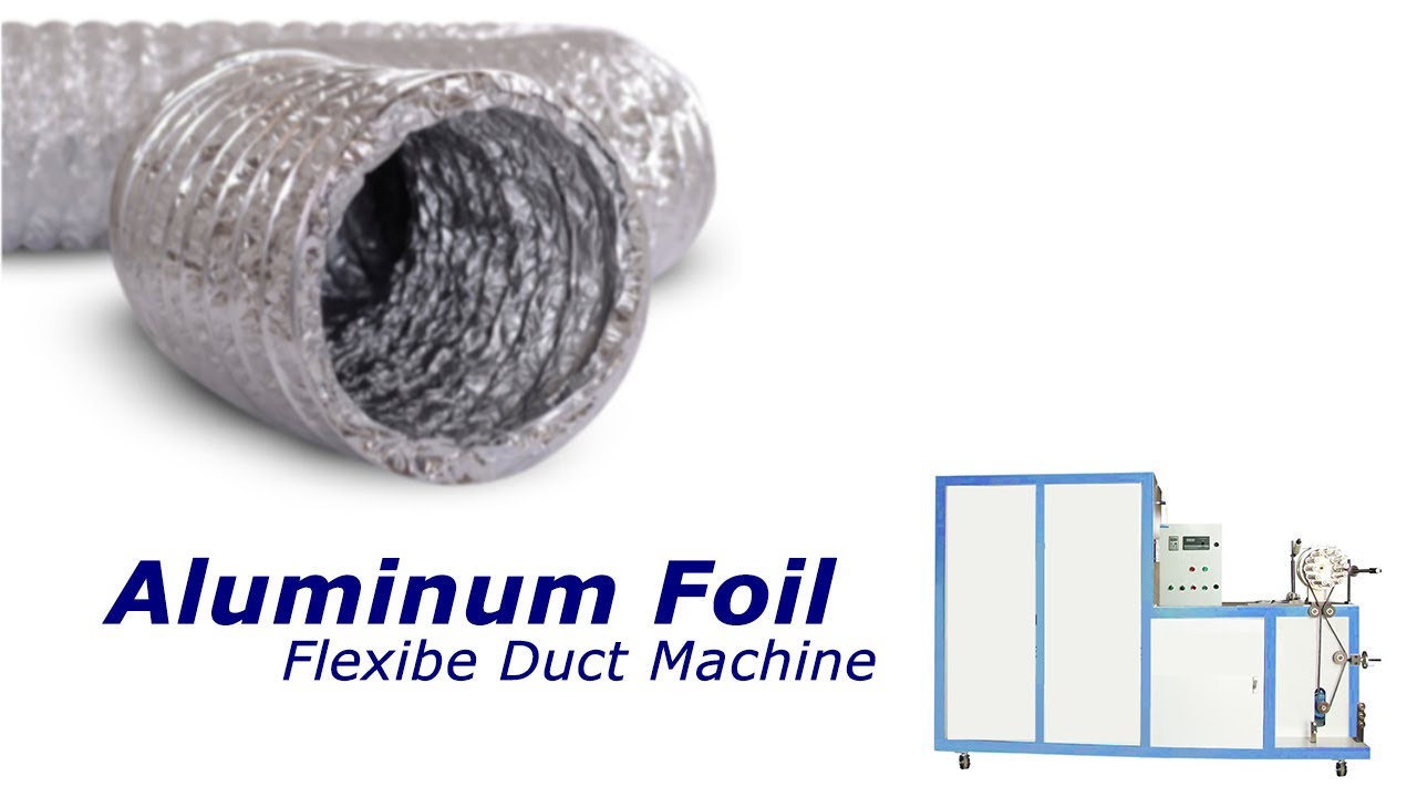 HVAC Wire reinforced Insulated Aluminum Flexible Duct Manufacturing Machine