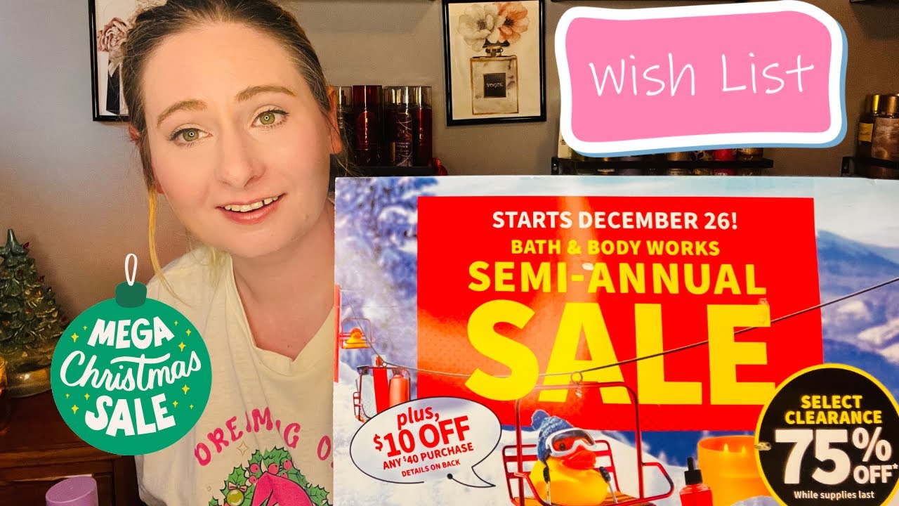 MY BATH & BODY WORKS WINTER SAS 2024 WISHLIST! ALSO SOME PRICES WE SHOULD EXPECT