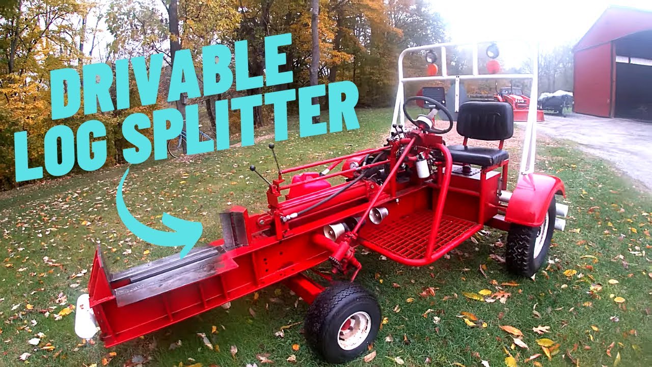 One of a Kind Drivable Homemade Log Splitter S1:E10