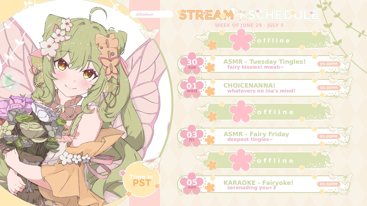 【SCHEDULE】🍵🔔 Click to see Ina's stream plans for the week!
