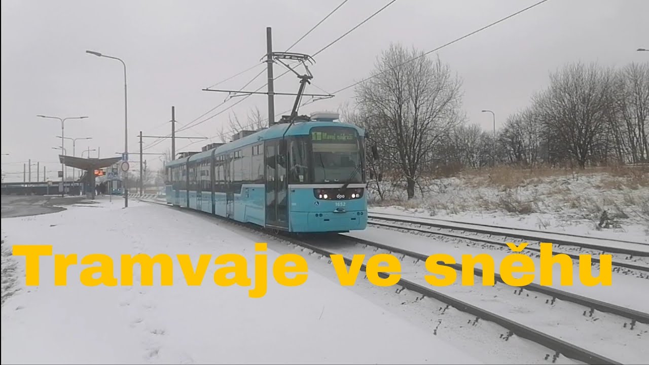DPO: Tramvaje ve sněhu v Ledenu 2026 