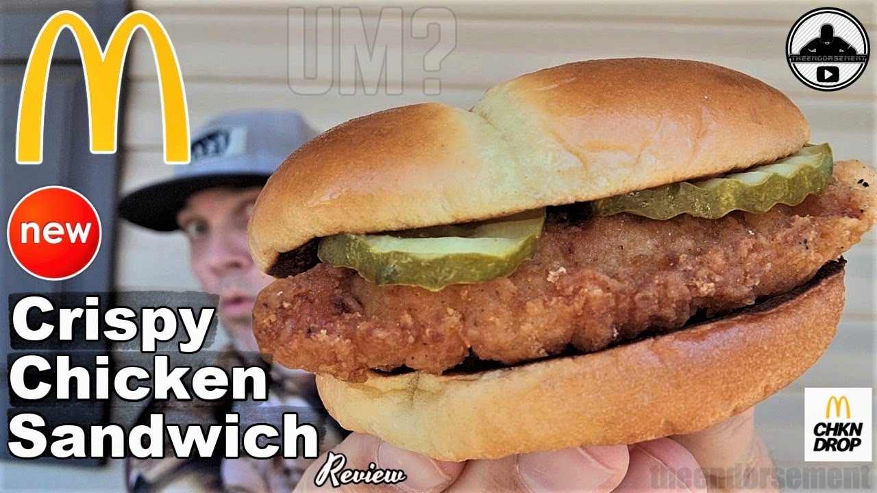 McDonald's® Crispy Chicken Sandwich Review! 🤡💥🐔🥪 | theendorsement