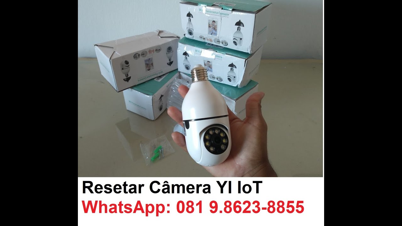 RESETANDO A CÂMERA YI IoT NO APP WHATSAPP 81 9.8623-8855