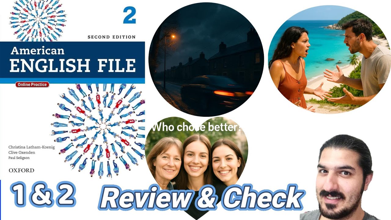 Review & Check Units 1&ndash;2 | Present & Past Tenses, Descriptions, Travel English &ndash; AEF 2nd Book 2