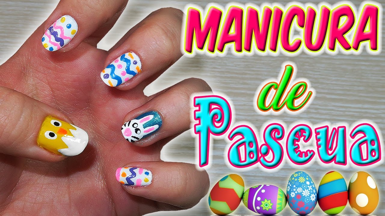 💅🐣 Tutorial MANICURA DE PASCUA (Fácil y Rápido)🐣💅