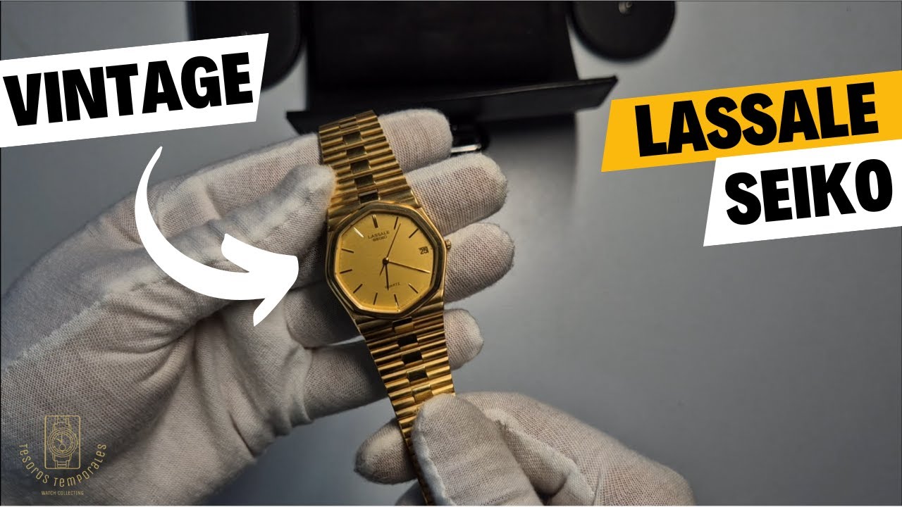 UN RELOJ RARO DIFICIL DE ENCONTRAR l SEIKO LASSALE 7752-5019 | VINTAGE GOLD QUARTZ