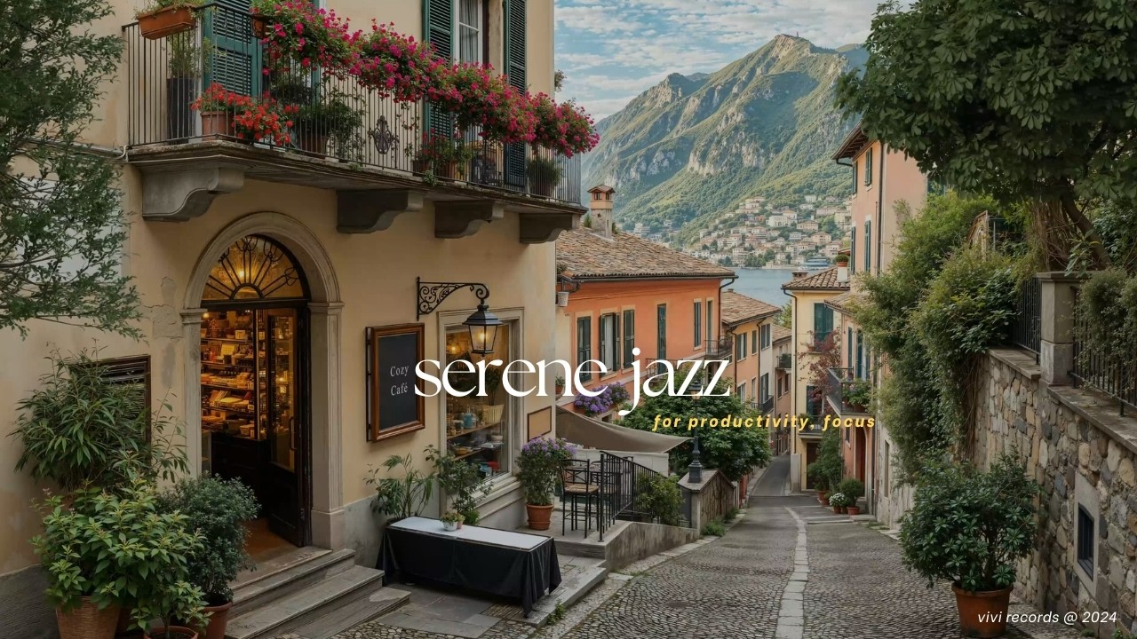 Serene Jazz Music For Chill Out | Slow Jazz Music In Quiet Cafe Street To Productivity, Creative