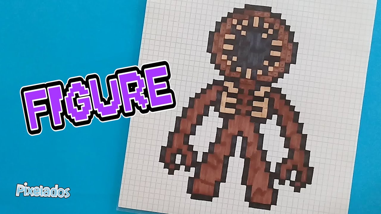 COMO DIBUJAR FIGURE  de DOORS PIXEL ART - PIXELADOS