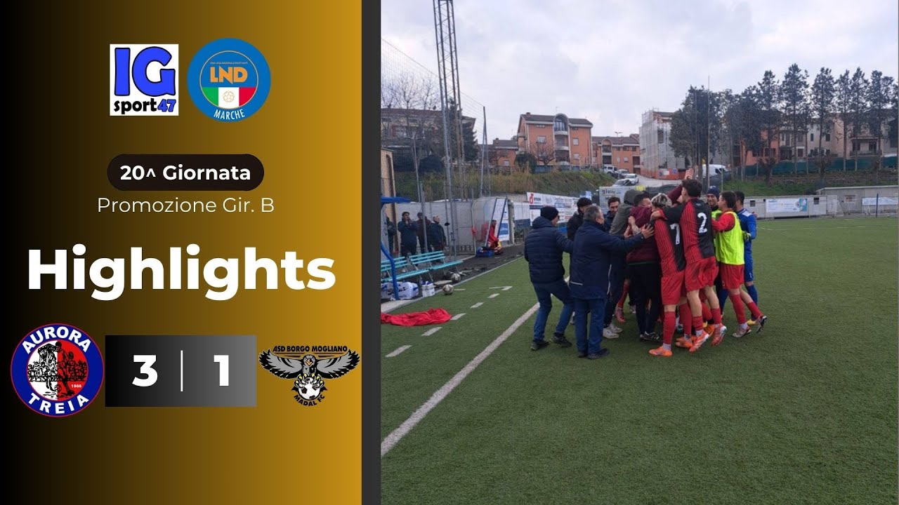 Aurora Treia - Borgo Mogliano Madal 3-1 (Promozione Girone B)