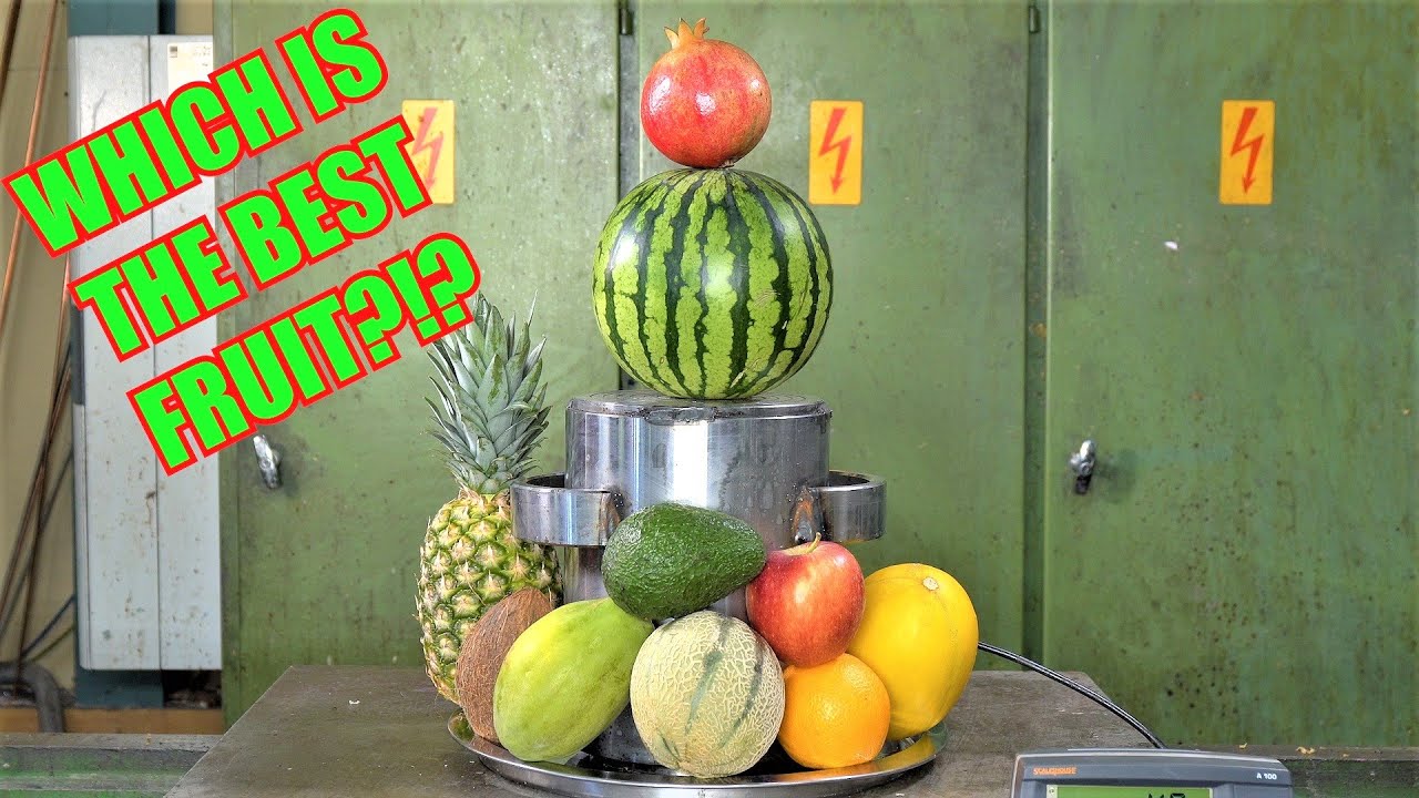Crushing Fruits with Hydraulic Press Satisfying Compilation VOL1