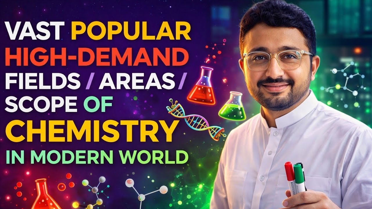 Vast fields/Areas/High demanding Scope of Chemistry in modern world