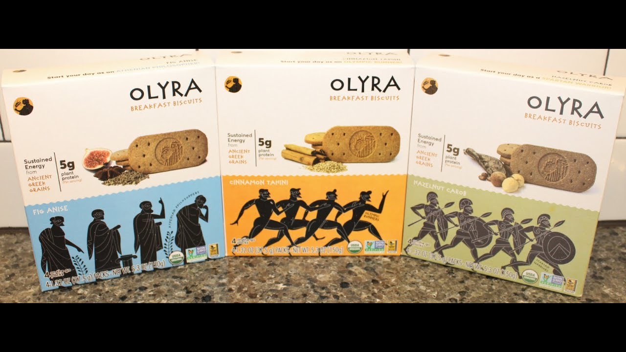 Olyra Breakfast Biscuits: Cinnamon Tahini, Fig Anise and Hazelnut Carob Review