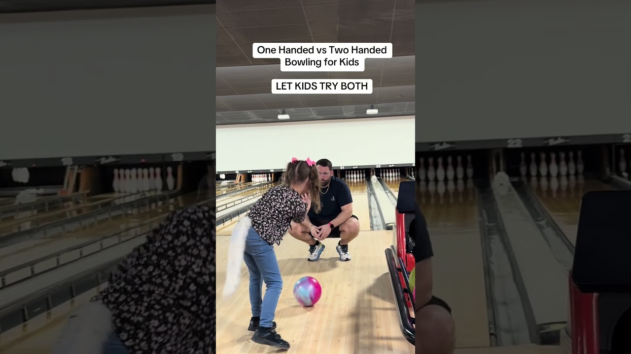 One Handed vs Two Handed Bowling for Kids 🎳 (Here&rsquo;s What We Did)
