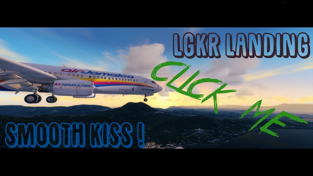 [P3D] LANDING AT CORFU PMDG 737-800 
