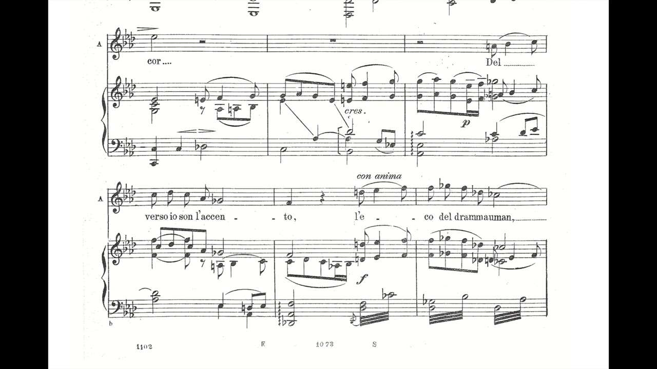 Cilea - Io son l'umile ancella (piano accompaniment)