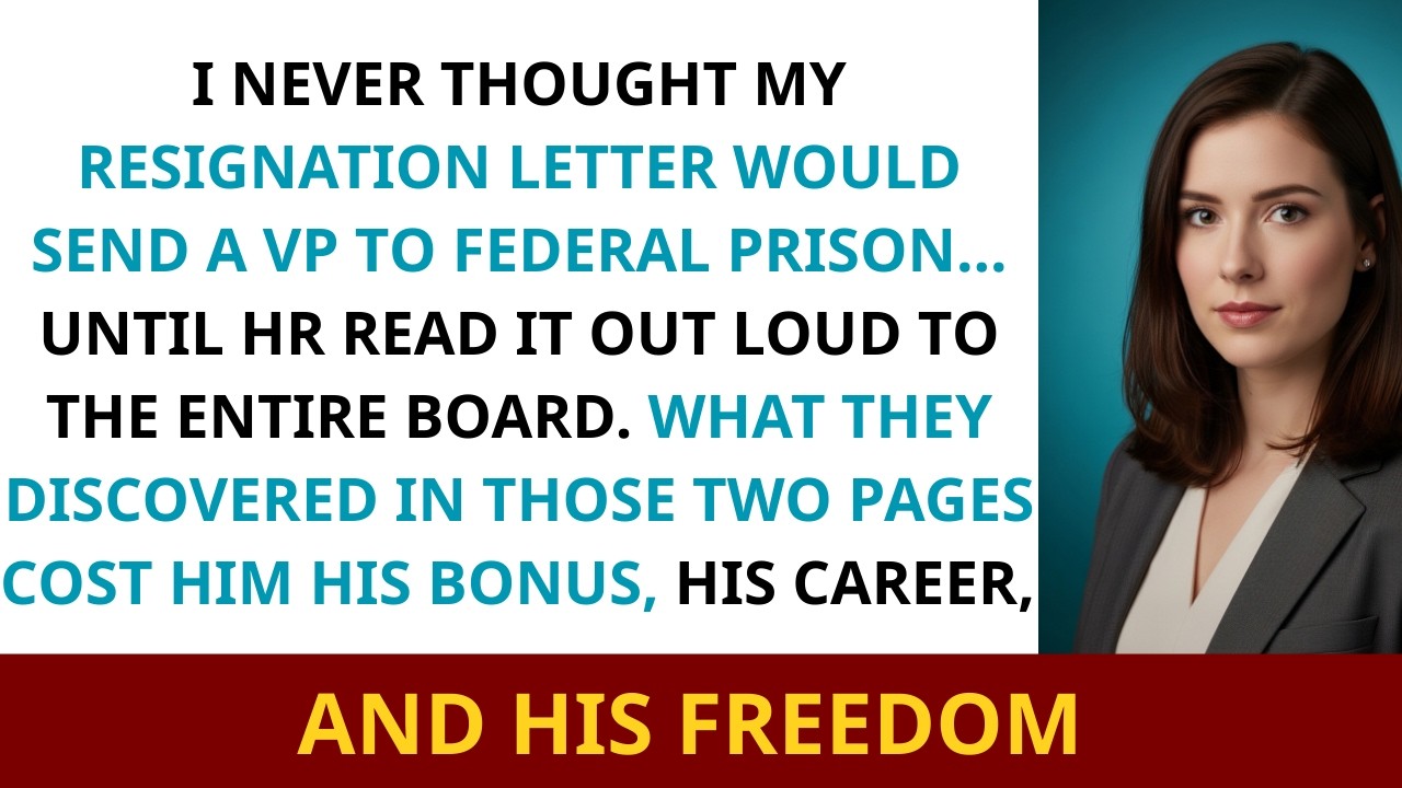 HR Read My Resignation Letter Out Loud — The VP Lost His Bonus… Then His Job
