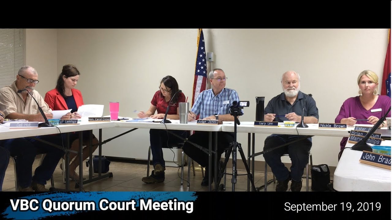 Quorum Court Meeting September 2019 Van Buren County