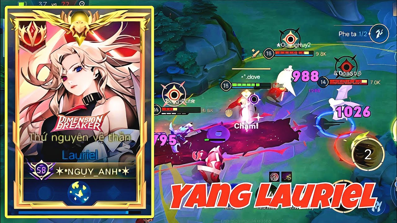 Cộng 2sao cuối mùa với Lauriel Thứ Nguyên Vệ Thần.