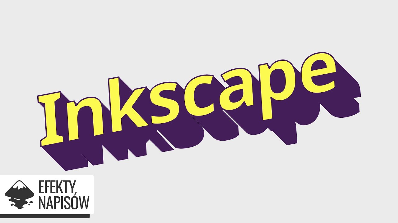 Napisy "3D" w Inkscape 1.3