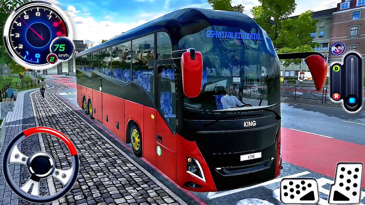 Coach Articulated Bus Realistic Driving - New Bus in City Multiplayer EVO - Android GamePlay #11