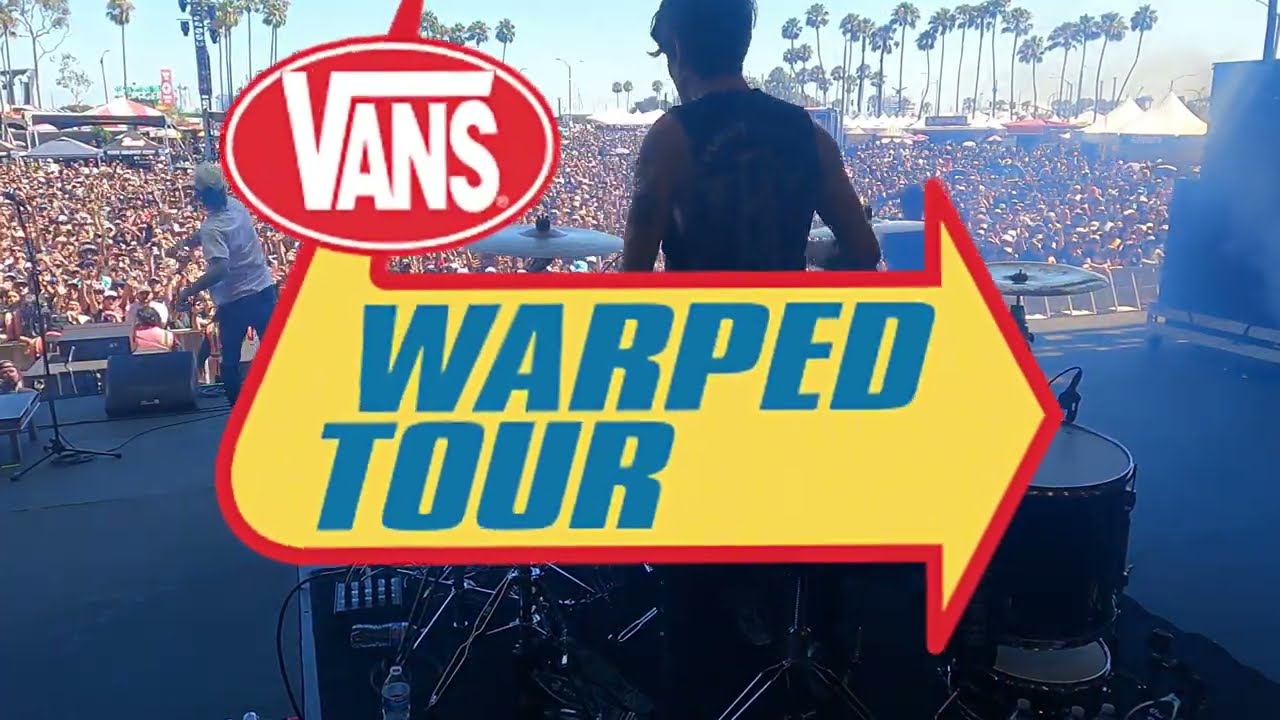 You Wear A Crown But You're No King (live drum cam) // blessthefall // Vans Warped Tour Long Beach