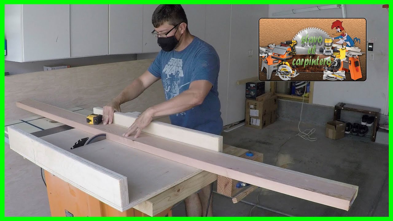 PERFECTA GUIA DESLIZANTE PARA SIERRA DE MESA - How to Make a Cross-Cut Sled.
