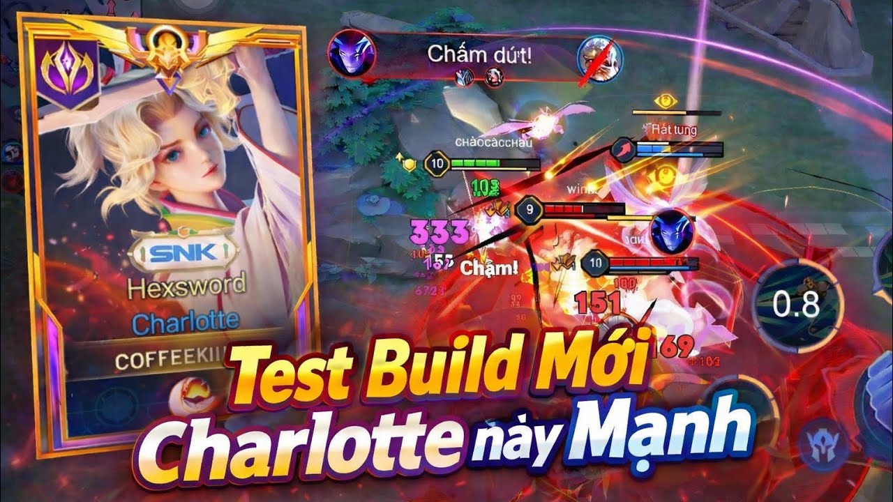 Thêm 1 Build Mới Lạ Cho Charlotte Meta Này,Tôi Đã Test Và Thành Công Được MVP SĐường + 2Sao|Aov |RoV